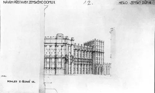 C377 Soutěžní návrh na Zemský dům III. (3. cena)